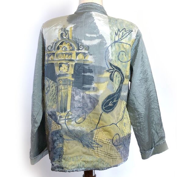 Drapers Damons Gray Scene Jacket Medium - Picture 5 of 8